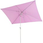 Parasol de jardin 2x3m rectangulaire inclinable polyester / aluminium 4, 5kg lilas 04 0003894