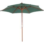 Parasol de jardin  3m polyester / bois vert olive 04 0003824