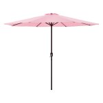 Parasol de jardin budapest polyester acier 300 x 230 cm rose pastel helloshop26 03 0008049