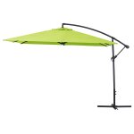 Parasol jardin dport alu ilios 3 - carr - 3 x3 m - vert
