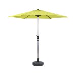 Parasol jardin droit alu sol - rond - Ø 3m - vert - avec pied lesté Parasol jardin droit alu sol - rond - Ø 3m - vert - avec pied lesté