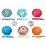 Parasol de jardin multicolore - bigbuy garden - diam�tre 200 cm - levage manuel - inclinaison manuelle ...