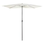 Parasol de jardin rectangulaire aktive - mât aluminium - couleur crème Parasol de jardin rectangulaire aktive - mât aluminium - couleur crème