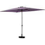 Parasol jardin  sol 2  - rectangle - 2 x 3 m - violet