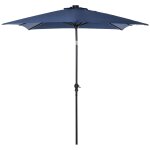 Parasol lumineux rectangulaire inclinable dim. 2, 68l x 2, 05l x 2, 48h m parasol led solaire m�tal polyester ...
