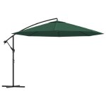 Parasol meuble de jardin en porte - a - faux 3, 5 m vert helloshop26 02 0008604
