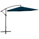 Parasol meuble de jardin en porte - a - faux 3 m bleu helloshop26 02 0008599