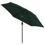 Parasol meuble de jardin en porte - a - faux 3 m vert helloshop26 02 0008601
