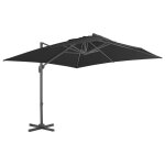 Parasol meuble de jardin en porte - a - faux mât en aluminium 300 x 300 cm anthracite helloshop26 02 ... Parasol meuble de jardin en porte - a - faux mât en aluminium 300 x 300 cm anthracite helloshop26 02 ...