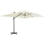 Parasol meuble de jardin en porte - a - faux avec mât en aluminium 400 x 300 cm sable helloshop26 02 ... Parasol meuble de jardin en porte - a - faux avec mât en aluminium 400 x 300 cm sable helloshop26 02 ...