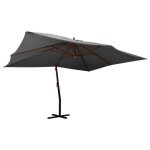 Parasol mobilier de jardin en porte - a - faux avec mât en bois 400 x 300 cm anthracite helloshop26 02 ... Parasol mobilier de jardin en porte - a - faux avec mât en bois 400 x 300 cm anthracite helloshop26 02 ...