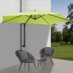 Parasol mural casoria, parasol d�port� pour le balcon, 3m, inclinable vert limon