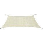 Parasol en pehd rectangulaire 2x4 m cr�me