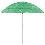 Parasol de plage hawaii 240 cm vert helloshop26 02 0008392