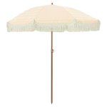 Parasol de plage inclinable l�ger moderne 160 x 160 x 196 cm en polyester jaune helloshop26 02 0058870 ...