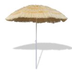 Parasol de plage inclinable style hawaii