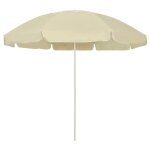 Parasol de plage jaune sable 240 cm helloshop26 02 0008397