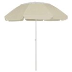 Parasol de plage jaune sable 300 cm helloshop26 02 0008398