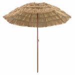 Parasol de plage l�ger et r�glable dimensions 255 x 255 x 255 cm ambiance naturelle style tropical en ...