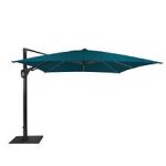 Parasol d?port? elios sunbrella 3 x 3 m en alu - marine - inclinable et orientable Parasol d?port? elios sunbrella 3 x 3 m en alu - marine - inclinable et orientable