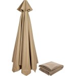 Parasol de rechange de 3 m, 8 bras, housse de rechange pour parasol de jardin, piscine, plage, peau
