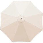 Parasol de rechange - 8 baleines - 2, 7 m - imperméable - protection uv - toile de rechange - beige Parasol de rechange - 8 baleines - 2, 7 m - imperméable - protection uv - toile de rechange - beige