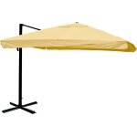 Parasol de restauration 3x4m (ã˜5m) polyester / aluminium 26kg crème sans pied rotatif 04 0003482 Parasol de restauration 3x4m (ã˜5m) polyester / aluminium 26kg crème sans pied rotatif 04 0003482