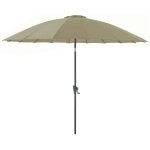 Parasol terrasse en fibre de verre pagode 300 cm argile