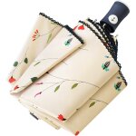 Parasol uv, parapluie de voyage pliable compact, ouverture et fermeture automatiques pour coupe - vent, ...