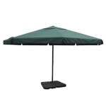 Vidaxl parasol de jardin avec base portable aluminium vert