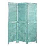 Paravent hwc - c30, cloison de s�paration, pare - vue, brise - vue, style shabby, vintage 170x120cm vert ...