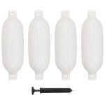Pare - choc de bateau 4 pcs blanc 58, 5x16, 5 cm pvc