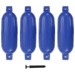 Pare - choc de bateau 4 pcs bleu 58, 5x16, 5 cm pvc