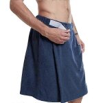 Pareo de sauna pour homme en coton serviette de plage serviette de bain portable avec poche velcro Pareo de sauna pour homme en coton serviette de plage serviette de bain portable avec poche velcro