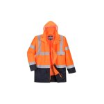 Parka 5 en 1 essentiel bicolore couleur : orange / marine taille xl - portwest