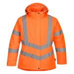 Parka de travail hiver haute visibilit matelasse femme portwest orange fluo m