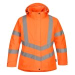 Parka de travail hiver haute visibilit matelasse femme portwest orange fluo xs