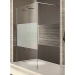 Paroi de douche fixe - barre de stabilisation - verre srigraphi - open 2 1400mm leda