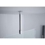 Paroi de douche ouverte - r�versible - barre de renfort - 6mm - lunes h 87 � 88. 8 novellini