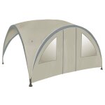 Paroi lat�rale avec porte de chapiteau moyen beige bo - camp
