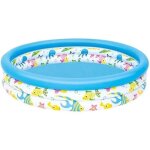 Pataugeoire gonflable - bestway - reef crew - 1, 22 m x 25 cm - design color - structure stable