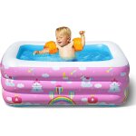 Pataugeoire ¿ petite piscine gonflable de 1, 4 m pour enfants, tout - petits et b�b�s, piscine rectangulaire ...