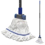 Patb - balai serpill�re professionnel, balai � microfibres avec poign�e extra longue de 146 cm, balai ...