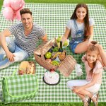 Patb - couverture pique nique 200x200, nappe pique nique, natte de plage, impermable, tapis pique nique ...