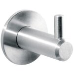 Pat�re accroche - tout inox sur platine ronde cadap