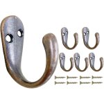 Patere murale antique, 6 crochets et patres pour la maison simple lourd mtal crochet mural a visser ...