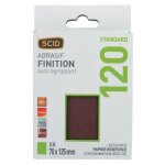 Patin auto - agrippant scid - grain 120 - dimensions 70 x 125 mm - vendu par 8