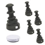 Patins de chaise rversibles feutre de laine + plastique - lot de 4 patins  insrer dans tubes ronds ...