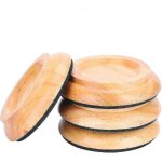 Patins de protection en bois pour piano, lot de 4 patins ronds pour roulettes de piano droit - mmiao