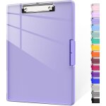 Patq - porte - bloc avec rangement, 21, 6 x 27, 9 cm, 2 tuis de rangement et porte - papier a4, panneau ...